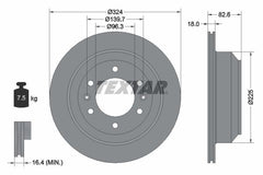 2x Bremsscheibe Hinterachse für HYUNDAI H-1 Cargo Travel