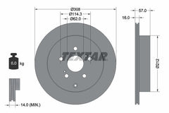 2x Bremsscheibe Hinterachse für SUZUKI GRAND VITARA II XL7