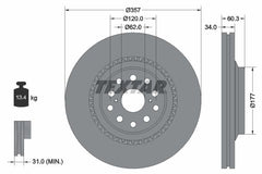 Bremsscheibe Vorderachse rechts für LEXUS LS