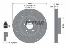 2x Bremsscheibe Vorderachse für MERCEDES-BENZ C-KLASSE Coupe E-KLASSE T-Model