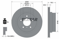2x Bremsscheibe Hinterachse für BMW 1 Coupe Cabriolet