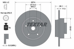 2x Bremsscheibe Hinterachse für RENAULT SCÉNIC III VAN GRAND