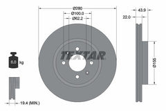 2x Bremsscheibe Vorderachse für KIA RIO III Stufenheck Hatchback Van