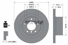 2x Bremsscheibe Hinterachse für MERCEDES-BENZ G-KLASSE