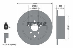 2x Bremsscheibe Hinterachse für SUBARU FORESTER IMPREZA Schrägheck Stufenheck XV