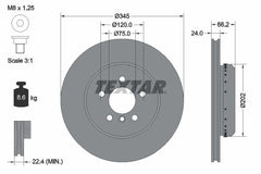 2x Bremsscheibe Hinterachse für BMW 3 Gran Turismo Touring 4 Coupe Cabriolet Van