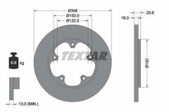 2x Bremsscheibe Hinterachse für FORD TRANSIT Bus V363 Kasten