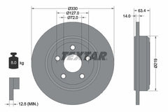 2x Bremsscheibe Hinterachse für DODGE JEEP DURANGO GRAND CHEROKEE IV VAN