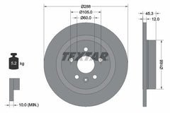 2x Bremsscheibe Hinterachse für OPEL ASTRA K Sports Tourer Kasten/Schrägheck