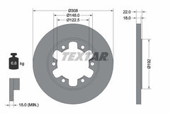 2x Bremsscheibe Hinterachse für FORD TRANSIT Bus V363 Kasten