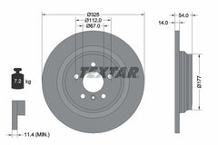 2x Bremsscheibe Hinterachse für MERCEDES-BENZ GLE Coupe M-KLASSE