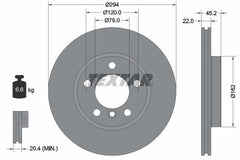 2x Bremsscheibe Vorderachse für MINI COUNTRYMAN PACEMAN