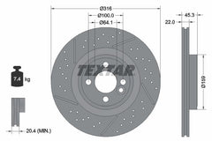2x Bremsscheibe Vorderachse für MINI Cabriolet Roadster CLUBMAN CLUBVAN Coupe