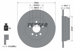 2x Bremsscheibe Hinterachse für LAND ROVER FREELANDER 2 VAN