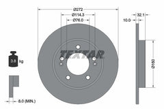 2x Bremsscheibe Hinterachse für HYUNDAI KIA i30 FASTBACK Kombi Hatchback Van