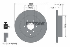2x Bremsscheibe Hinterachse für MERCEDES-BENZ NISSAN RENAULT X-KLASSE