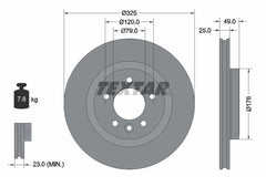 2x Bremsscheibe Hinterachse für LAND ROVER DISCOVERY V RANGE IV SPORT II VAN