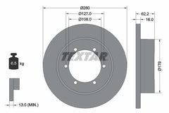 2x Bremsscheibe Hinterachse für NISSAN RENAULT TRUCKS CABSTAR NT400 MAXITY