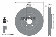 2x Bremsscheibe Vorderachse für OPEL INSIGNIA B Grand Sport Sports Tourer