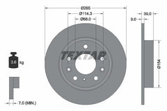 2x Bremsscheibe Hinterachse für MAZDA CX-30