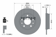 2x Bremsscheibe Hinterachse für RENAULT ZOE Kasten/Schrägheck