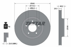 2x Bremsscheibe Vorderachse für HYUNDAI ELANTRA VII Stufenheck SONATA VIII