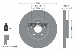 2x Bremsscheibe Vorderachse für MAZDA MX-30