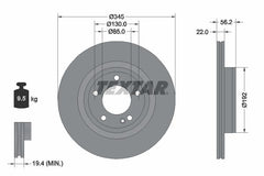 2x Bremsscheibe Hinterachse für MERCEDES-BENZ G-KLASSE G-CLASS Geländewagen