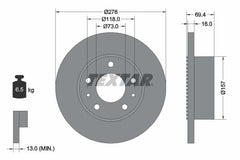 2x Bremsscheibe Hinterachse für IVECO DAILY III Kasten Bus Pritsche/Fahrgestell
