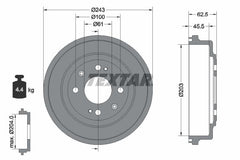 2x Bremstrommel Hinterachse für ALFA ROMEO HONDA MG ROVER 33 Sportwagon CIVIC