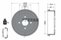 2x Bremstrommel Hinterachse für TOYOTA COROLLA Kombi Compact Liftback