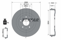 2x Bremstrommel Hinterachse für LAND ROVER FREELANDER I Soft Top
