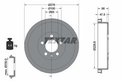 2x Bremstrommel Hinterachse für SKODA VW FABIA II Combi III Kombi RAPID