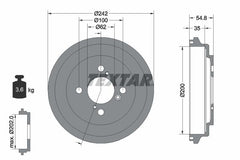 2x Bremstrommel Hinterachse für SUZUKI SWIFT IV