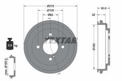 2x Bremstrommel Hinterachse für SUZUKI CELERIO