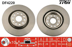 2x Bremsscheibe Vorderachse für LANCIA THESIS
