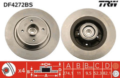 2x Bremsscheibe Hinterachse für RENAULT Megane I Kombi van MEGANE Grandtour