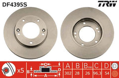 2x Bremsscheibe Vorderachse für KIA SORENTO I