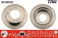 2x Bremsscheibe Hinterachse für HYUNDAI TERRACAN
