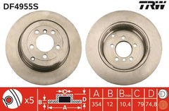 2x Bremsscheibe Hinterachse für LAND ROVER RANGE II III