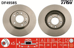 2x Bremsscheibe Vorderachse für MAZDA CX-7 CX-9