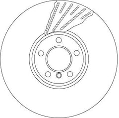 Bremsscheibe Vorderachse links für BMW 5 Gran Turismo 7