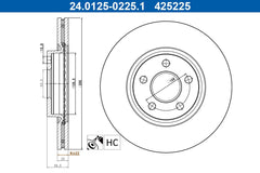 2x Bremsscheibe Vorderachse für FORD TOURNEO CONNECT / GRAND V408