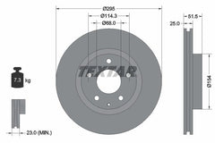 2x Bremsscheibe Vorderachse für MAZDA 3 Stufenheck CX-3