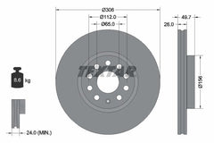 2x Bremsscheibe Vorderachse für AUDI SEAT SKODA VW CUPRA A3 Allstreet Limousine