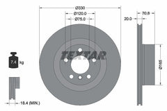 2x Bremsscheibe Hinterachse für BMW X3 X4