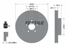 2x Bremsscheibe Vorderachse für MERCEDES-BENZ C-KLASSE T-Model Coupe E-KLASSE