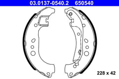 Bremsbackensatz Hinterachse für AUDI SEAT SKODA VW A1 Allstreet City Carver