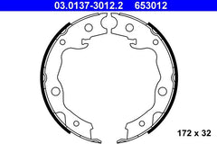 Bremsbackensatz Feststellbremse Hinterachse für NISSAN RENAULT TOYOTA LEXUS