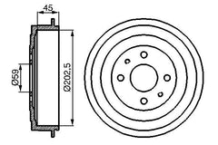 2x Bremstrommel Hinterachse für ALFA ROMEO FIAT LANCIA 145 146 BRAVA BRAVO I